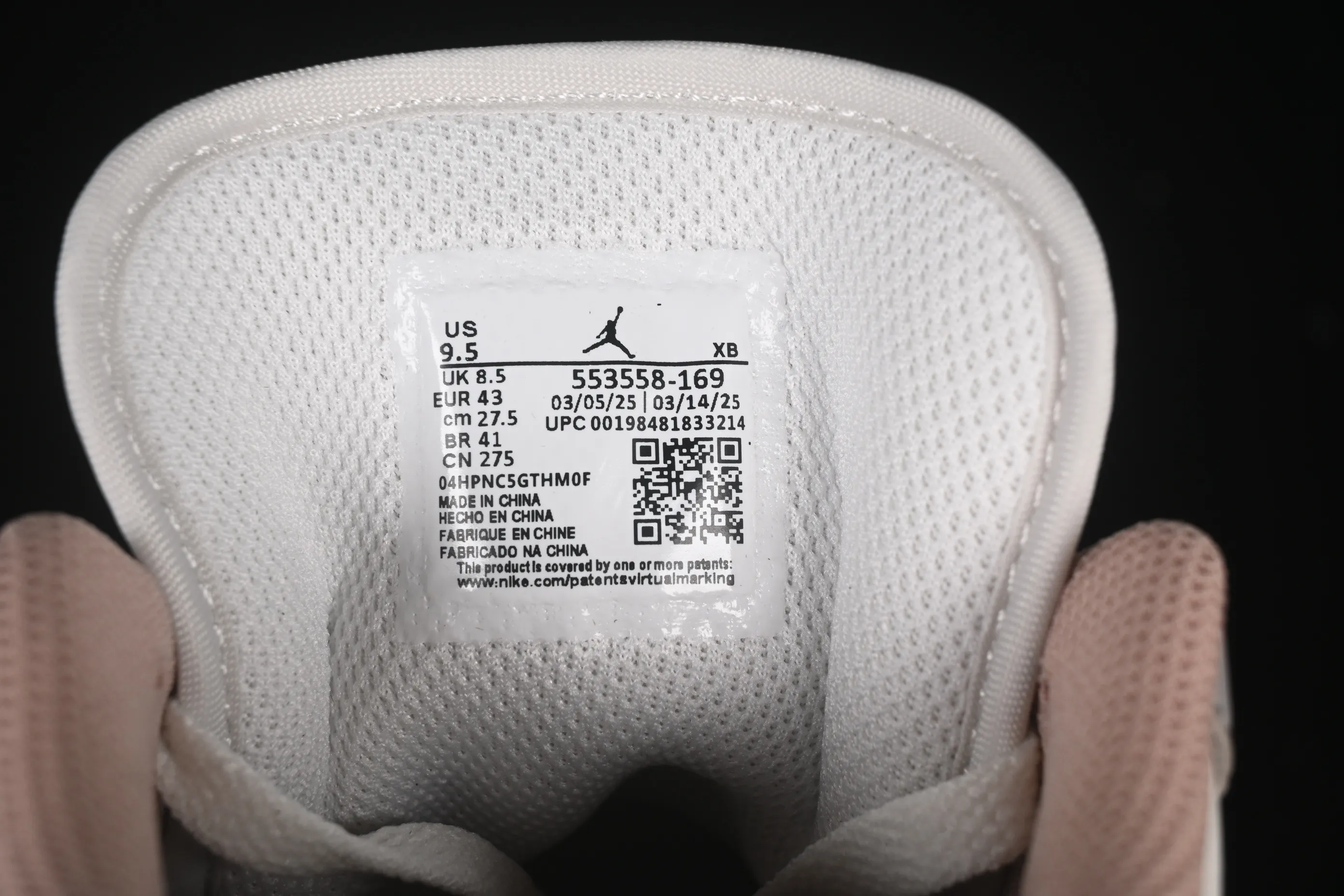 All categories Air Jordan Jordan series basketball shoes Air Jordan 1 Low Air Jordan 1 Low AJ1 Joe 1 meter gray low-top retro cultural basketball shoes 553558-169